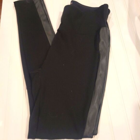 Spanx Red Hot Label Collection Black Leggings, Size L - Picture 1 of 6